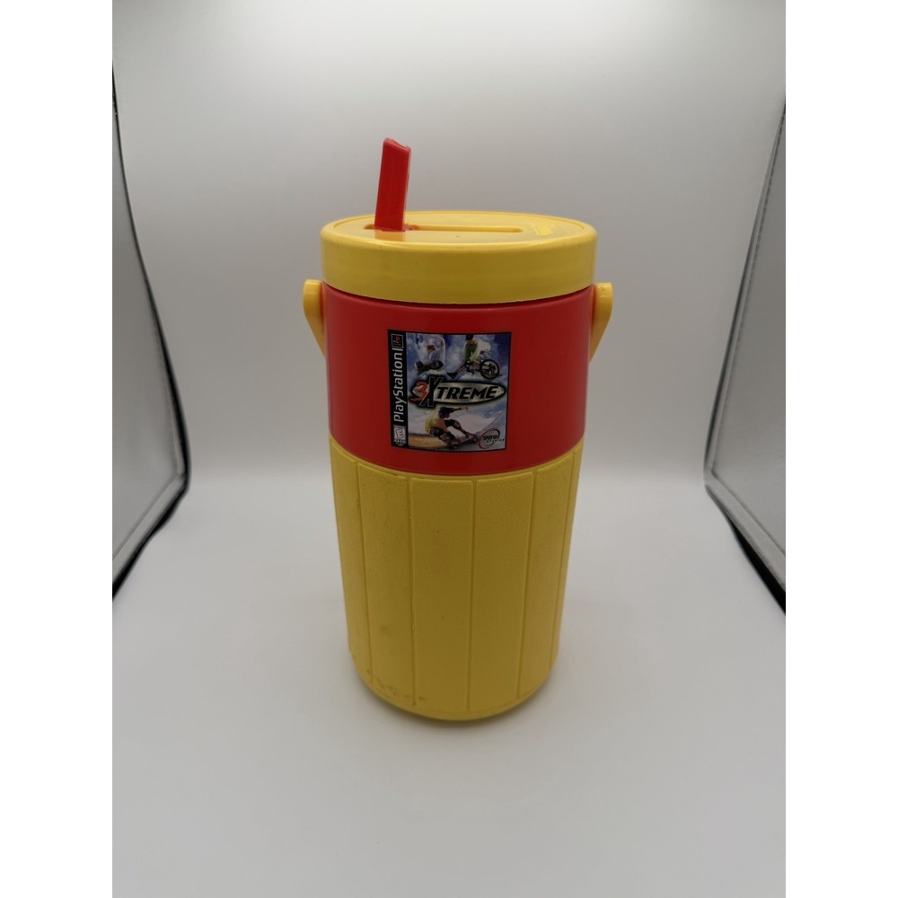 Vintage 1/2 Gal. Coleman Slim Jim PlayStation Extreme 3 Thermo Jug Collectible